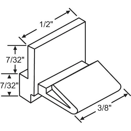 Strybuc White Sash Guide 76-608W